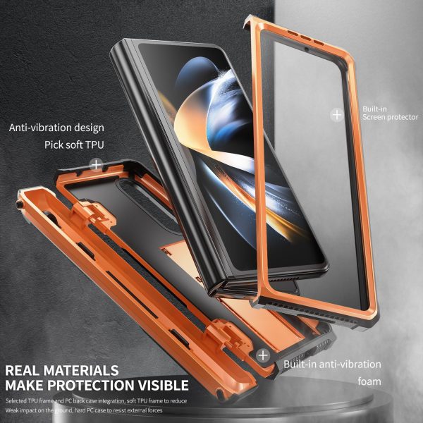 Foldable Shockproof Phone Case for Samsung Galaxy z Fold 4 / 5g - Green - Image 6