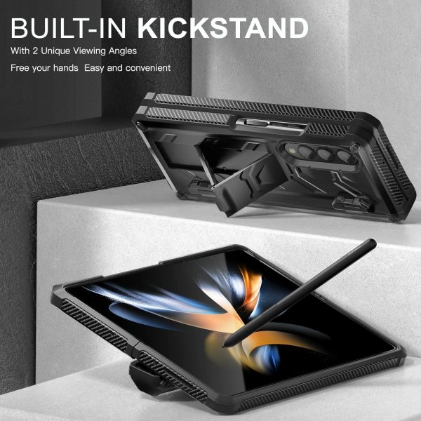 Foldable Shockproof Phone Case for Samsung Galaxy z Fold 4 / 5g - Green - Image 11