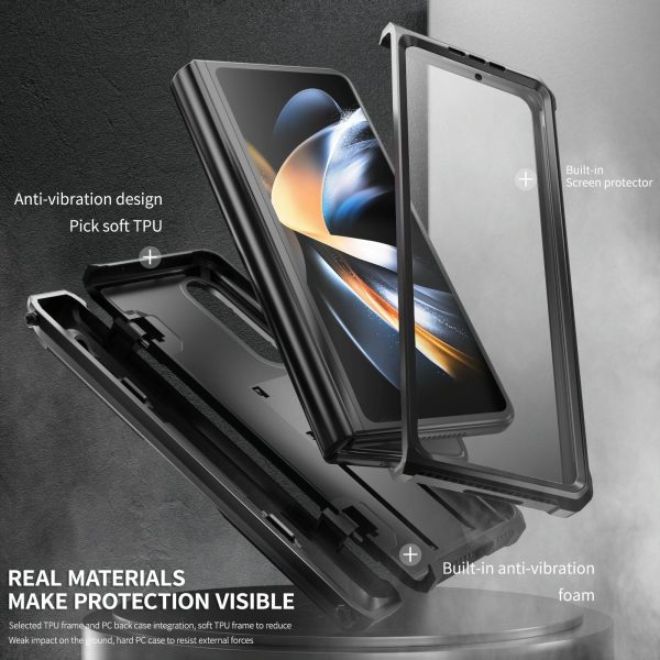 Foldable Shockproof Phone Case for Samsung Galaxy z Fold 4 / 5g - Green - Image 12