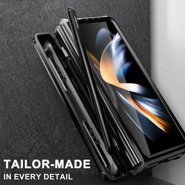 Foldable Shockproof Phone Case for Samsung Galaxy z Fold 4 / 5g - Green - Image 13