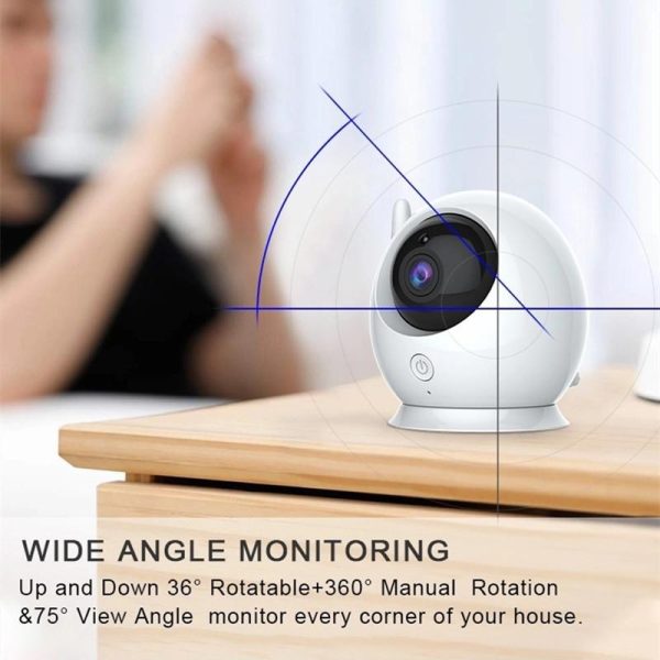 360-Degree Wireless Baby Monitor With Night Vision Camera - 4.3 Inch - Image 4