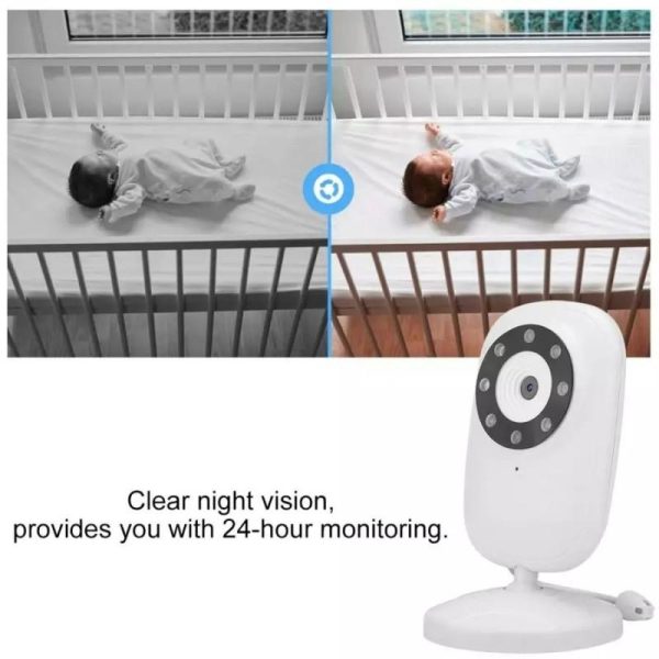 Wireless Baby Monitor With Night Vision Camera - 3.5 Inch Screen - Image 7
