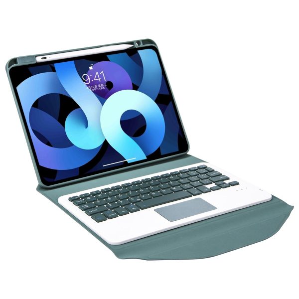 Bluetooth Keyboard Leather Case For Ipad Pro 11 With Pen Slot And Touchpad - Sky Blue - Image 14
