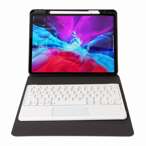 Bluetooth Keyboard Leather Case For Ipad 9.7 2018 / 2017 With Three-Fold Holder - Black - Image 10