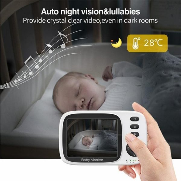 3.2 Baby Monitor With 2-Way Voice Temperature Monitoring & 3.2 Screen - Image 8