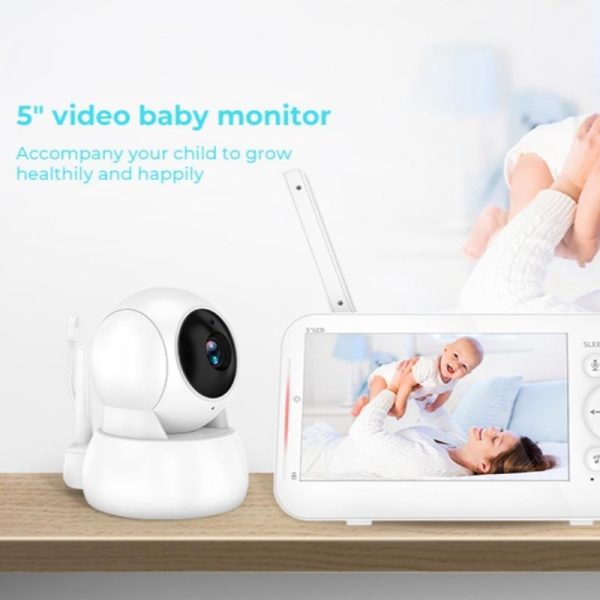 5-Inch Wireless Baby Monitor With Infrared Night Vision And Two-Way Intercom - Image 3
