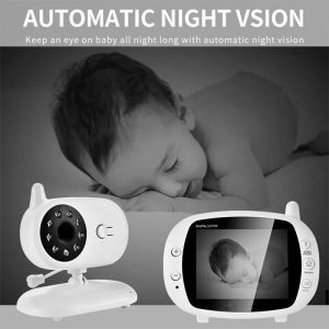 Wireless Baby Monitor With Night Vision And Temperature Display - 3.5 Inch - Image 7