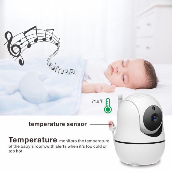 360-Degree Rotating Baby Monitor With Night Vision And Intercom - Image 4