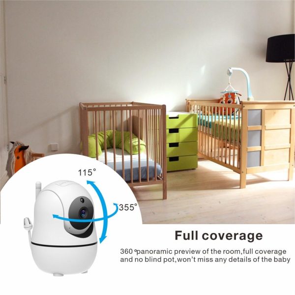 360-Degree Rotating Baby Monitor With Night Vision And Intercom - Image 6