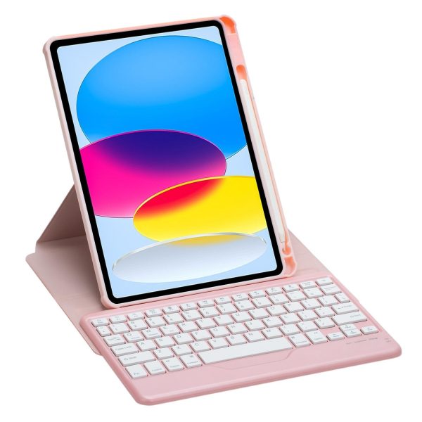 360 Rotation Bluetooth Keyboard Leather Case For Ipad 10.9 2022 - Green - Image 13