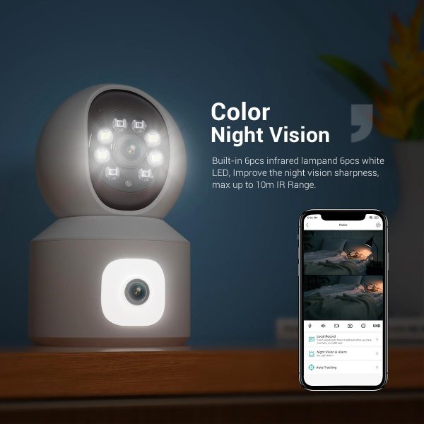 2Mp Dual Lens Dual Screen Wifi Camera With Two-Way Voice & Motion Detection - Surveillance - Image 7