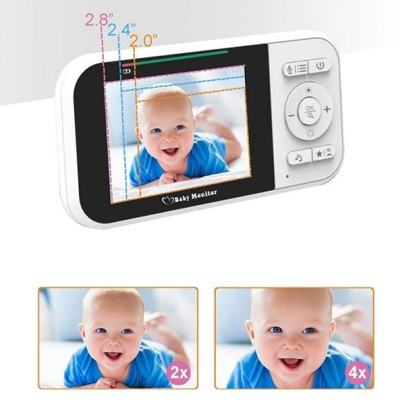2-Way Voice Baby Monitor With Temperature Detection And 2.8 Lcd Screen - Image 4