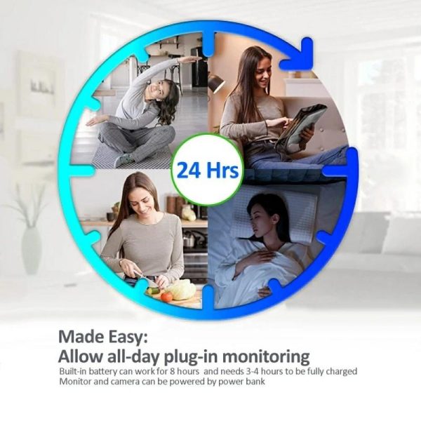2-Way Voice Baby Monitor With Temperature Detection And 2.8 Lcd Screen - Image 5