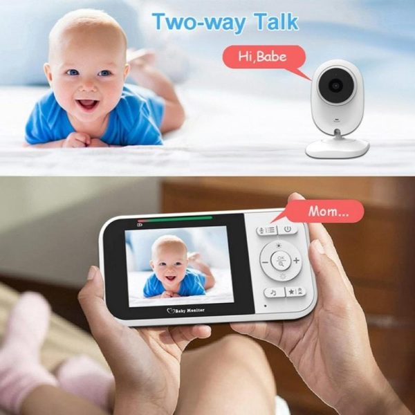 2-Way Voice Baby Monitor With Temperature Detection And 2.8 Lcd Screen - Image 6