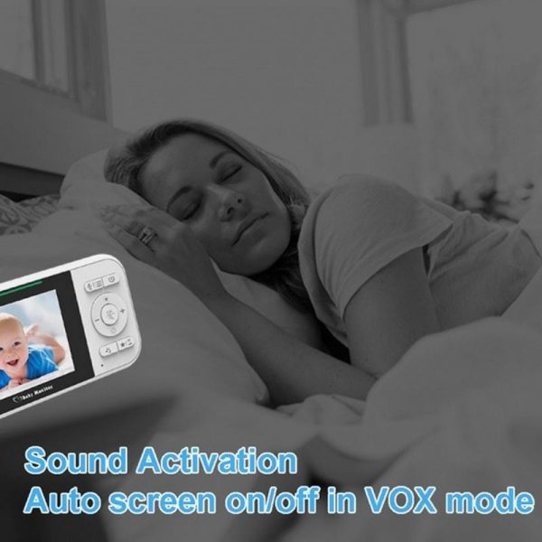 2-Way Voice Baby Monitor With Temperature Detection And 2.8 Lcd Screen - Image 7