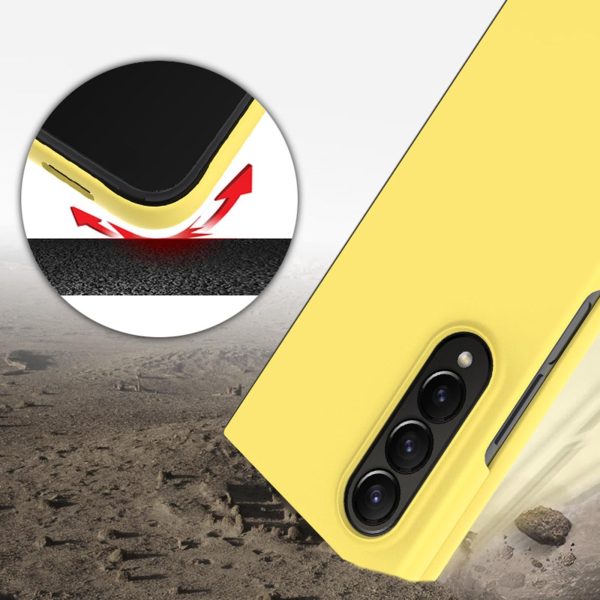 Imak Js 2 Series Vibrant Case for Samsung Galaxy z Fold 4 5g - Yellow - Image 5
