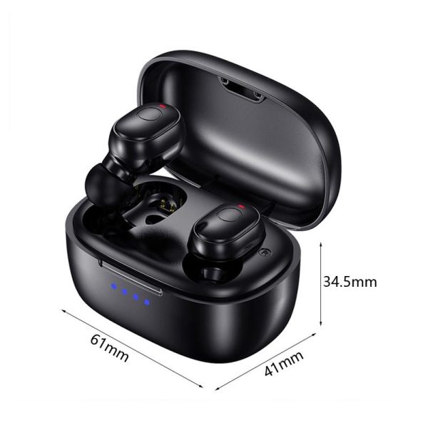 Waterproof Mini Touch-control Bluetooth Earphones with Noise Cancelling - Blue - Image 4