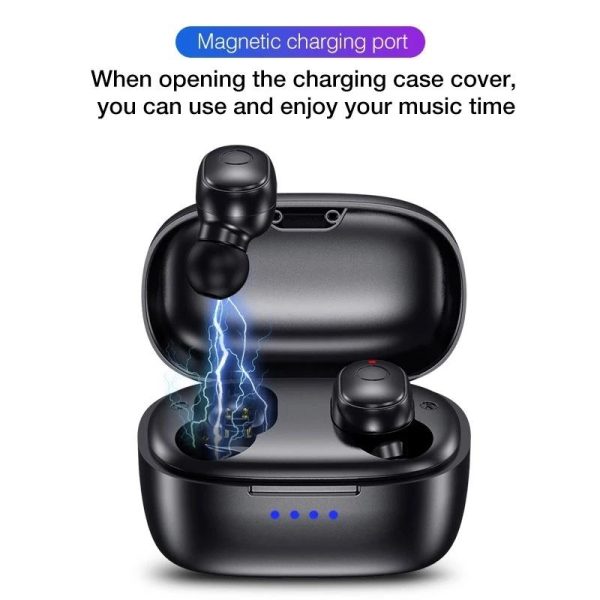 Waterproof Mini Touch-control Bluetooth Earphones with Noise Cancelling - Blue - Image 7