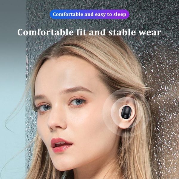 Waterproof Mini Touch-control Bluetooth Earphones with Noise Cancelling - Blue - Image 11