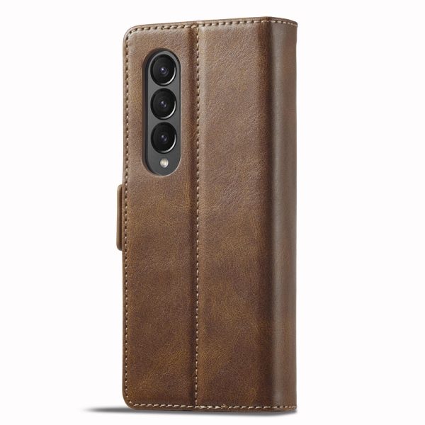 Rfid Leather Phone Case for Samsung Galaxy z Fold 4 / 5g - Secure & Stylish - Black - Image 9