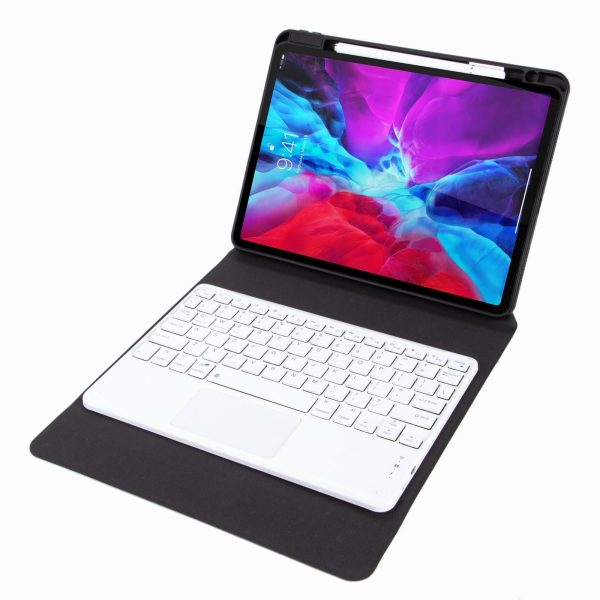 Bluetooth Keyboard Leather Case For Ipad 10.2 / Pro 10.5 - Three-Fold Holder - Black - Image 3