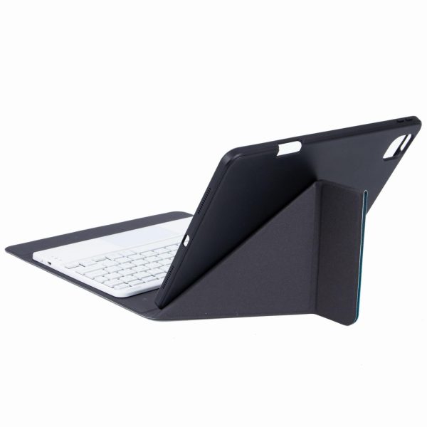 Bluetooth Keyboard Leather Case For Ipad 10.2 / Pro 10.5 - Three-Fold Holder - Black - Image 4