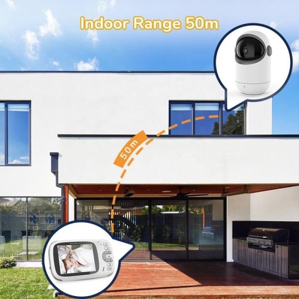 Wireless Digital Video Baby Monitor With Rotating Camera - 3.2 Inch - Image 5