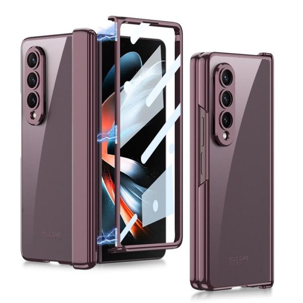 Samsung Galaxy z Fold 4 Magnetic Hinged Folding Case - Black - Image 4