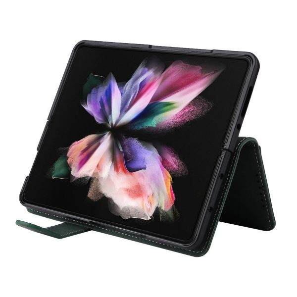 Foldable Leather Case for Samsung Galaxy z Fold 4 / 5g - Detachable - Black - Image 6