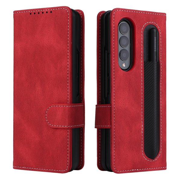 Foldable Leather Case for Samsung Galaxy z Fold 4 / 5g - Detachable - Black - Image 15