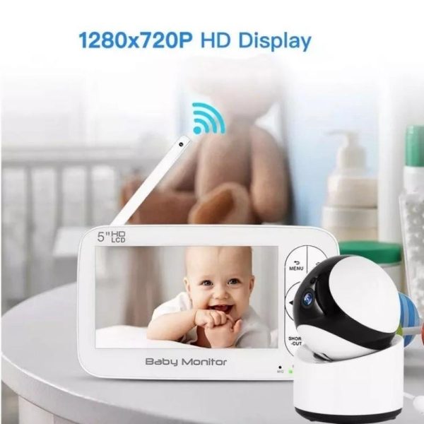 5 Wireless Video Baby Monitor With 5 Screen And Built-In Camera - Image 4