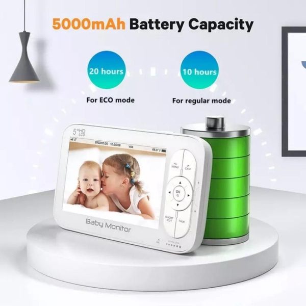 5 Wireless Video Baby Monitor With 5 Screen And Built-In Camera - Image 7