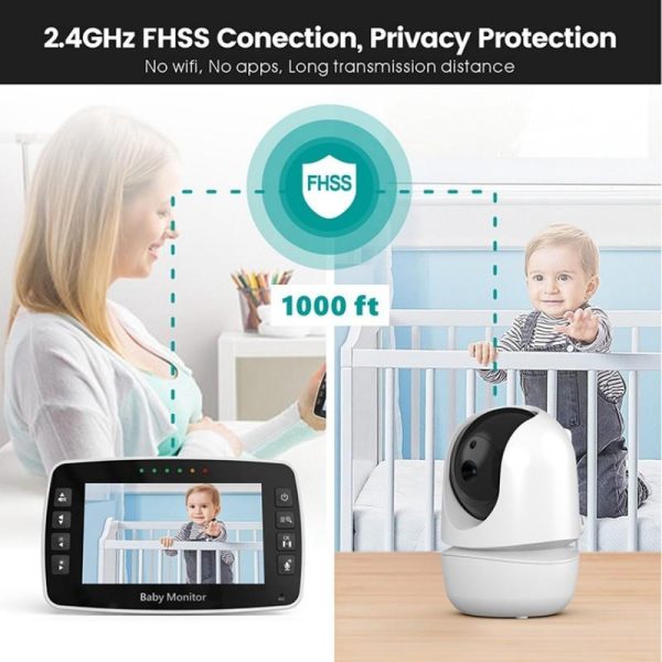 Smart Night Vision Baby Monitor With 4.3 Colour Display And Zoom - Image 3