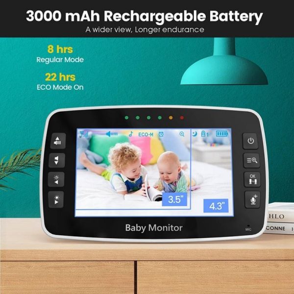 Smart Night Vision Baby Monitor With 4.3 Colour Display And Zoom - Image 4