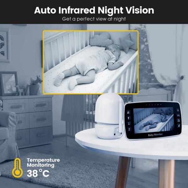 Smart Night Vision Baby Monitor With 4.3 Colour Display And Zoom - Image 5