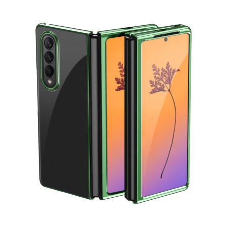 Shockproof Clear Phone Case for Samsung Galaxy z Fold 4 - Green