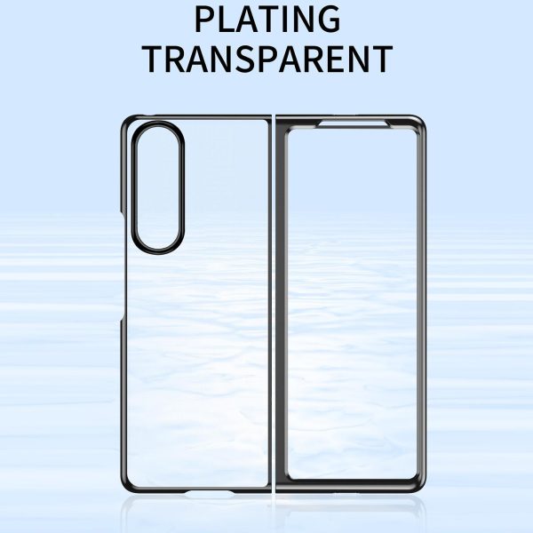 Shockproof Clear Phone Case for Samsung Galaxy z Fold 4 - Green - Image 3