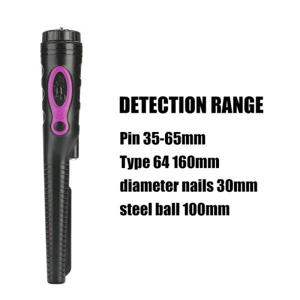 Outdoor Handheld Metal Detector for Treasure Hunting - Orange Purple - Image 5
