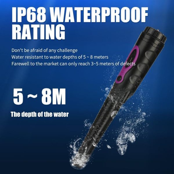Outdoor Handheld Metal Detector for Treasure Hunting - Orange Purple - Image 7