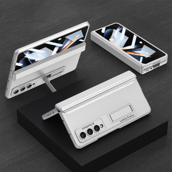 Foldable Magnetic Hinge Case for Samsung Galaxy z Fold 4 - Compact Design - Black - Image 6
