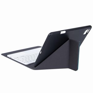 Bluetooth Keyboard Leather Case For Ipad 10.2 / Pro 10.5 - Touch Backlight Three-Fold Holder - Black - Image 5