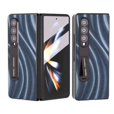 Galactic Pattern Phone Case for Samsung Galaxy z Fold 4 5g - Integrated Protection - Blue