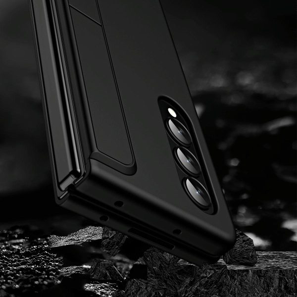 Detachable Pen & Phone Case for Samsung Galaxy z Fold 4 - 2 in 1 - Black - Image 6