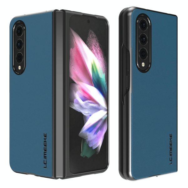 Leather Shockproof Case for Samsung Galaxy z Fold 4 / 5g - Blue