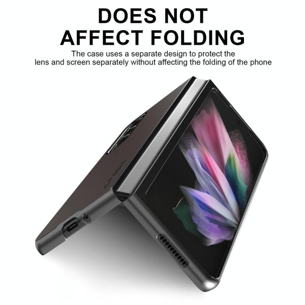 Leather Shockproof Case for Samsung Galaxy z Fold 4 / 5g - Blue - Image 11