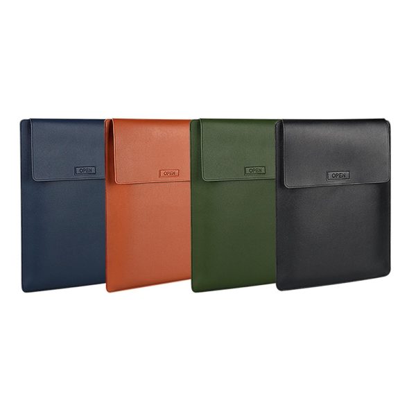 3-in-1 Multifunctional Laptop Bag for 14.1-15.4 Inch Devices in Pu Material - Armygreen - Image 3