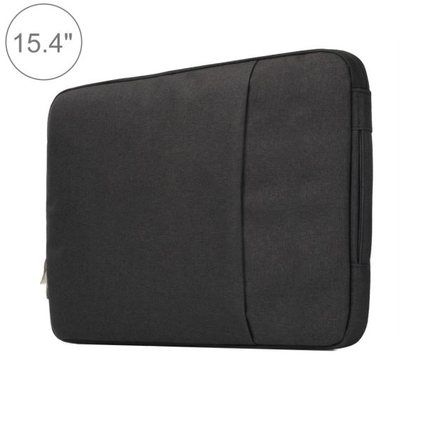 Universal Denim Laptop Bag for 15.4 Inch Notebooks - Fits Macbook Air / Pro - Portable & Stylish - 39.2x28.5x2cm - Dark Blue - Image 2