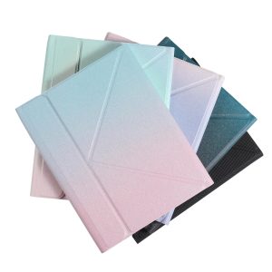 Bluetooth Keyboard Leather Case For Ipad Pro 11 With Holder & Pen Slot - Gradient Purple - Image 8