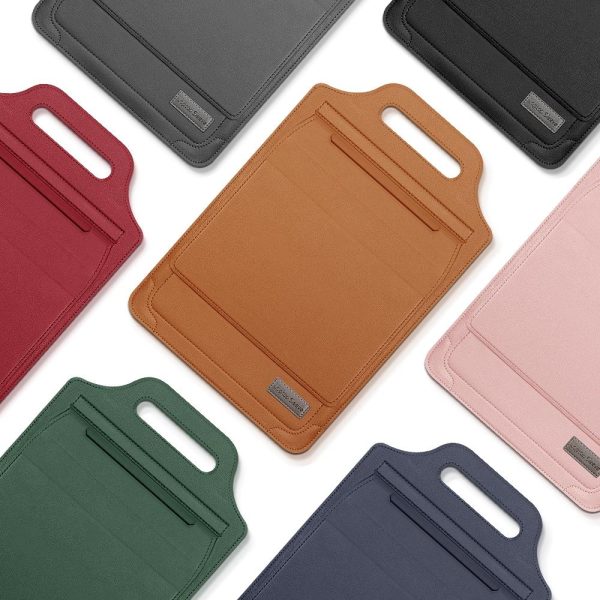Versatile Laptop Bag with Mouse Pad Stand - Red - Image 3