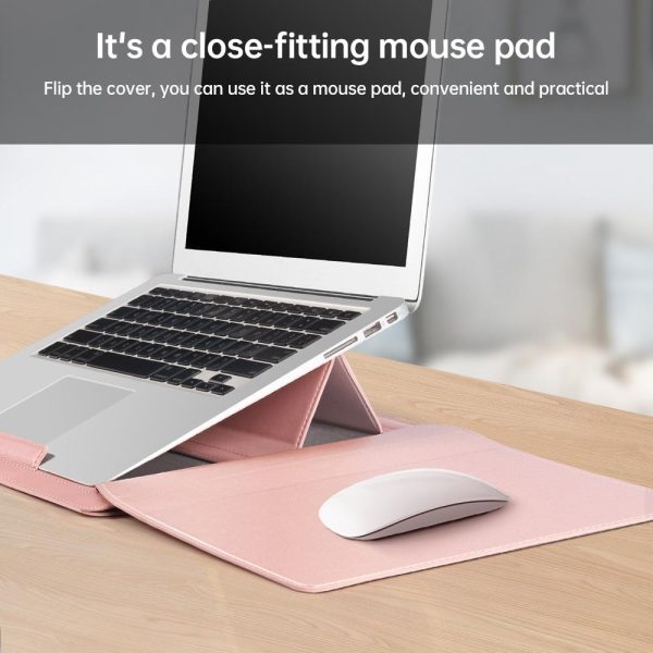 Versatile Laptop Bag with Mouse Pad Stand - Red - Image 7